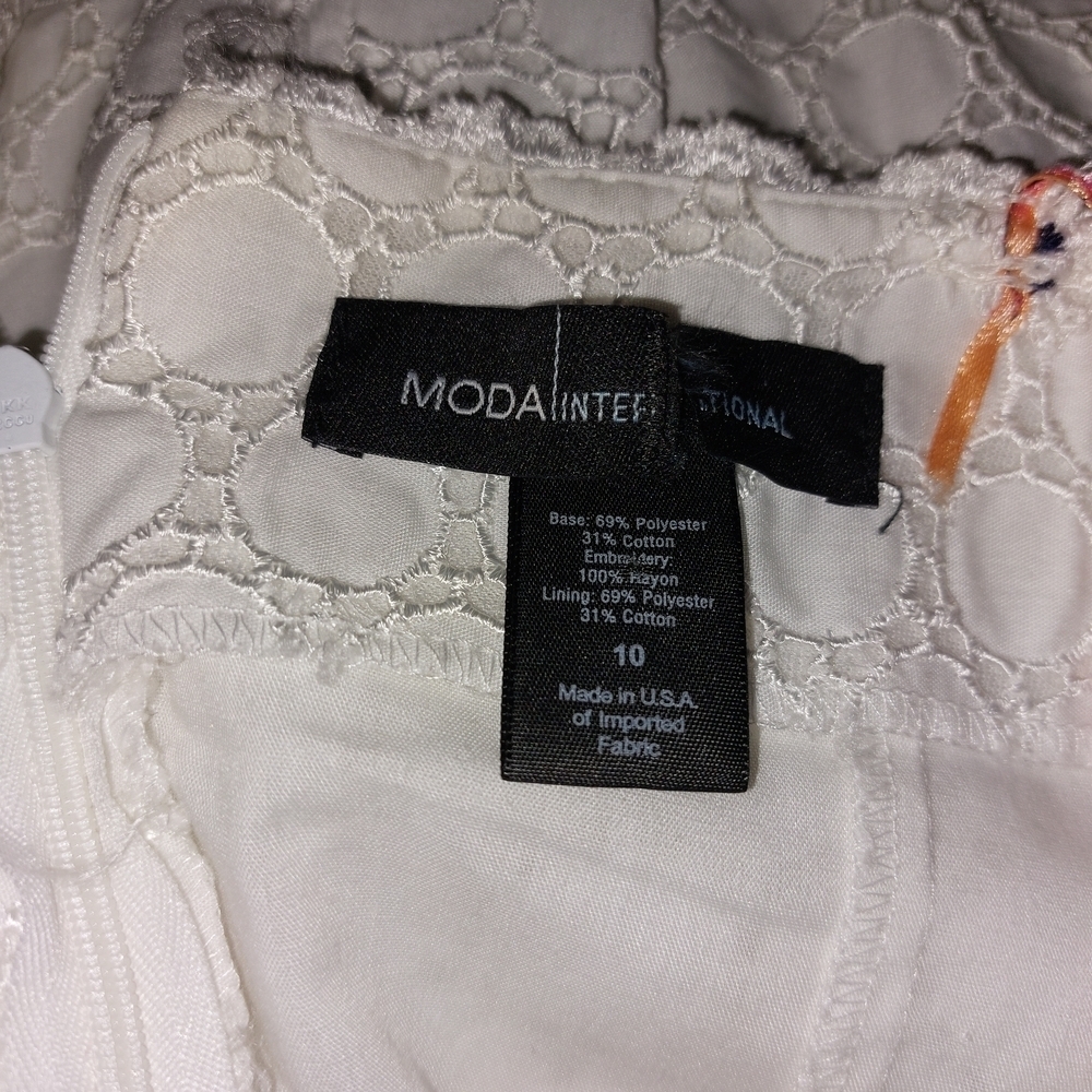Moda International White Mini Dress - Picture 5 of 6